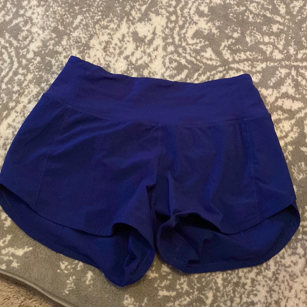Size 2 (tall) royal blue lululemon shorts